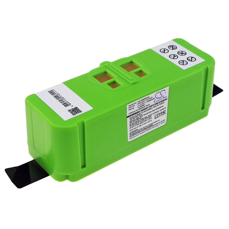 14.4V, 5200mAh, Li-ion Battery fits Irobot, Roomba 614, Roomba 615, 74.88Wh