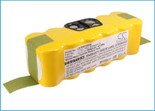 14.4V, 2800mAh, Ni-MH Battery fits Vileda, 137173, 137173 Cleaning Robot, 40.32Wh