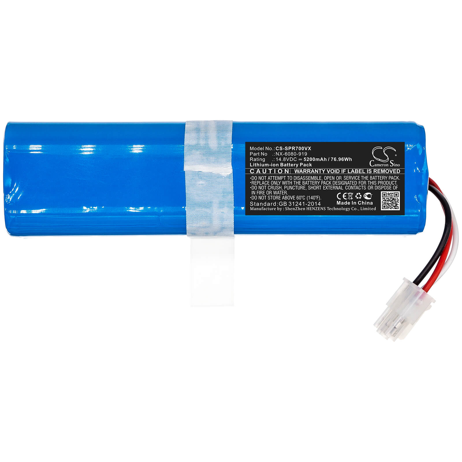14.8V, 5200mAh, Li-ion Battery fits Sichler, Pcr-7000, 76.96Wh