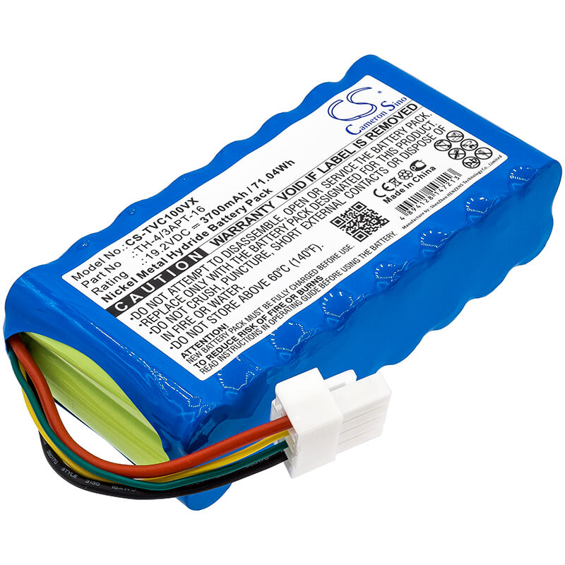19.2V, 3700mAh, Ni-MH Battery fits Toshiba, Vc-j1x, 71.04Wh