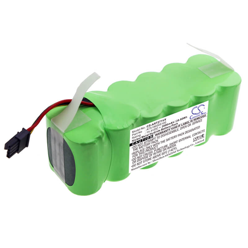 14.4V, 2000mAh, Ni-MH Battery fits Proscenic, Kaka, Summer P1, 28.8Wh