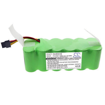 14.4V, 2000mAh, Ni-MH Battery fits Proscenic, Kaka, Summer P1, 28.8Wh