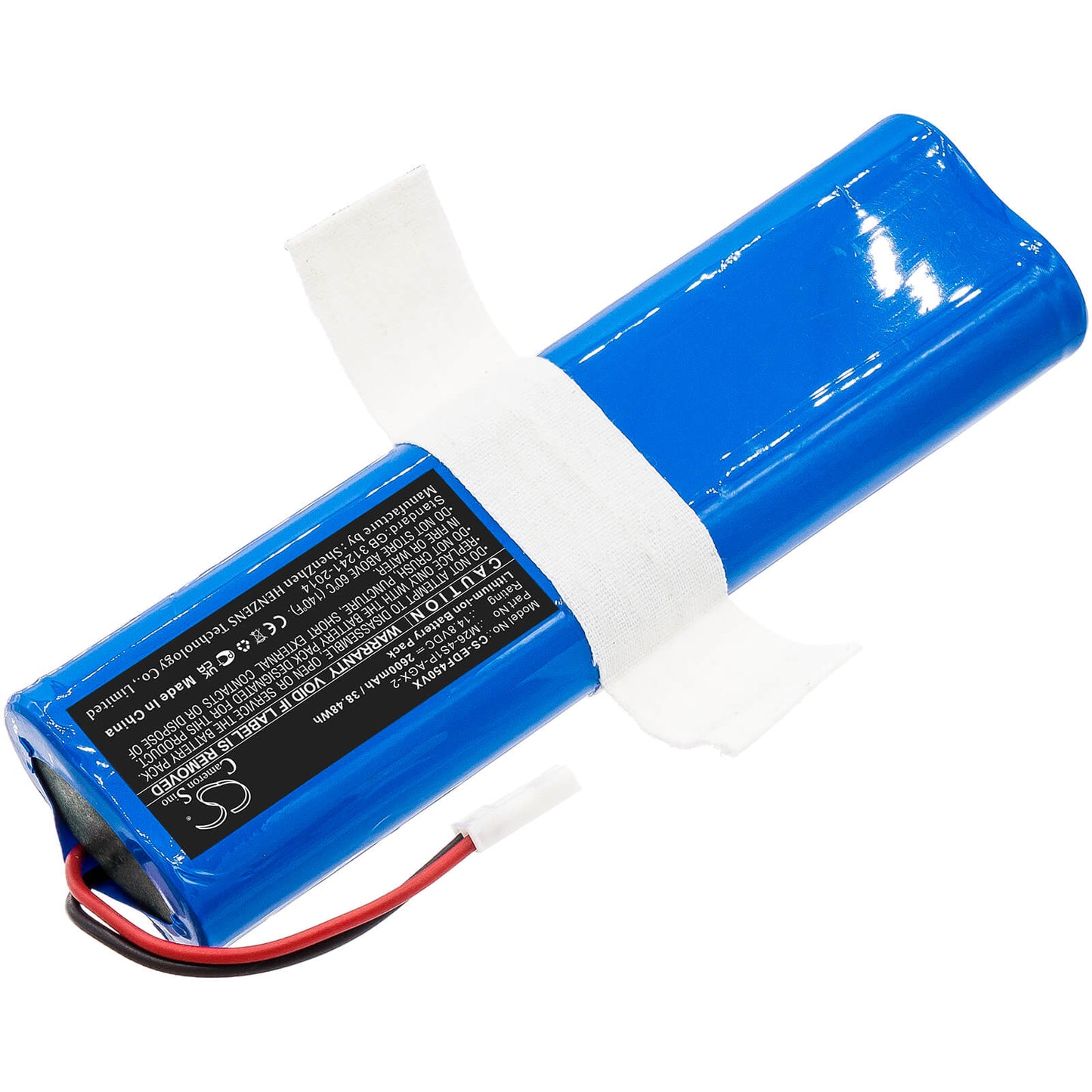 14.8V, 2600mAh, Li-ion Battery fits Ecovacs, Deebot Df45, Deebot Df45 Sweeping Robot Cle, 38.48Wh