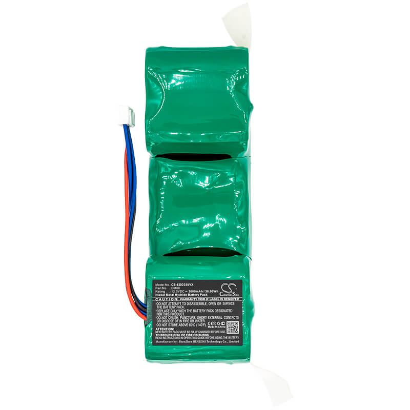 12.0V, 3000mAh, Ni-MH Battery fits Ecovacs, Ozmo 610, Ozmo 901, 36Wh