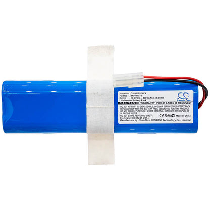 14.4V, 3400mAh, Li-ion Battery fits Hoover, Bh70970, Rogue 970 Robot Vacuum, 48.96Wh