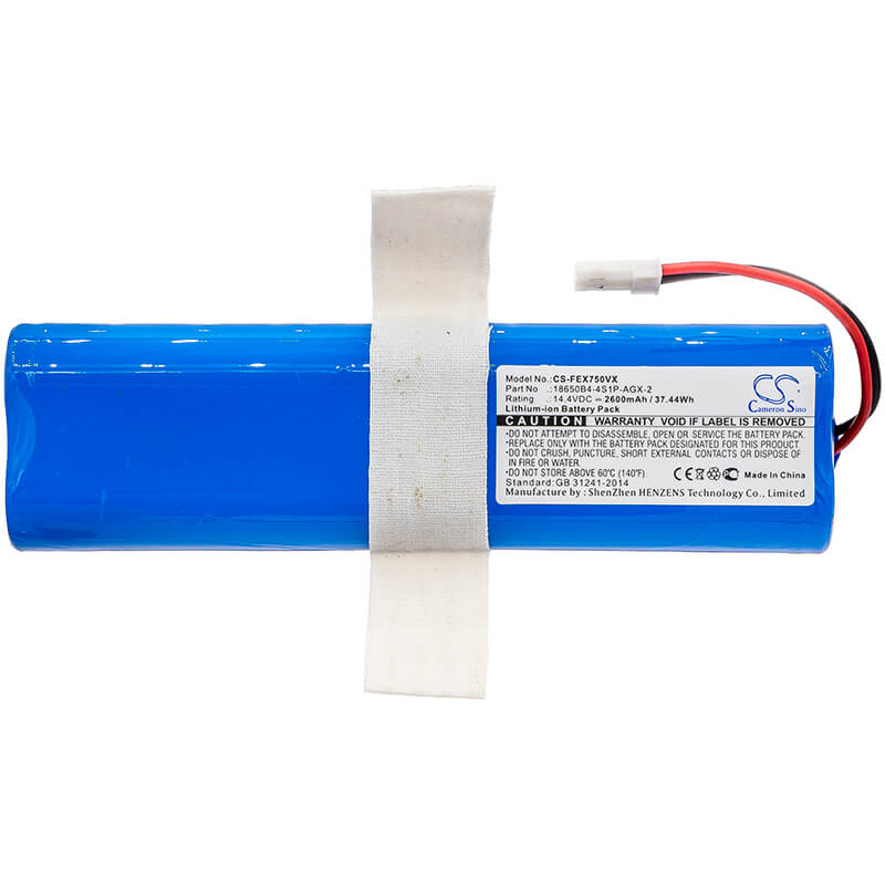 14.4V, 2600mAh, Li-ion Battery fits Ilife, V50, V5s Pro, 37.44Wh
