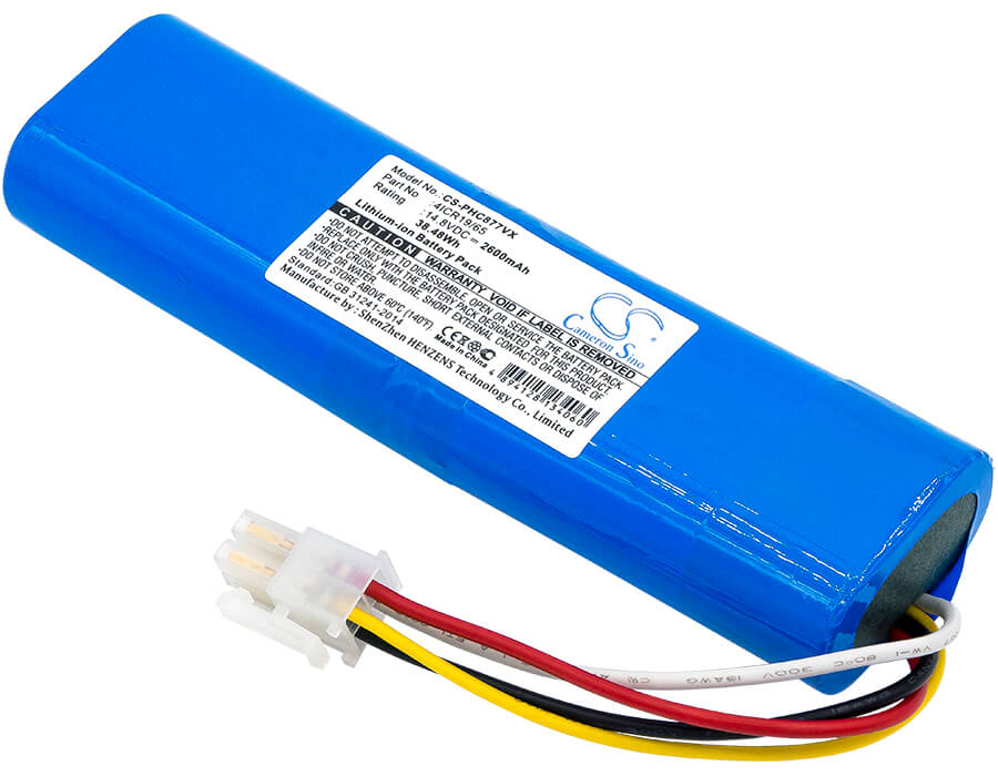 14.8V, 2600mAh, Li-ion Battery fits Philips, Fc8700, Fc8705, 38.48Wh
