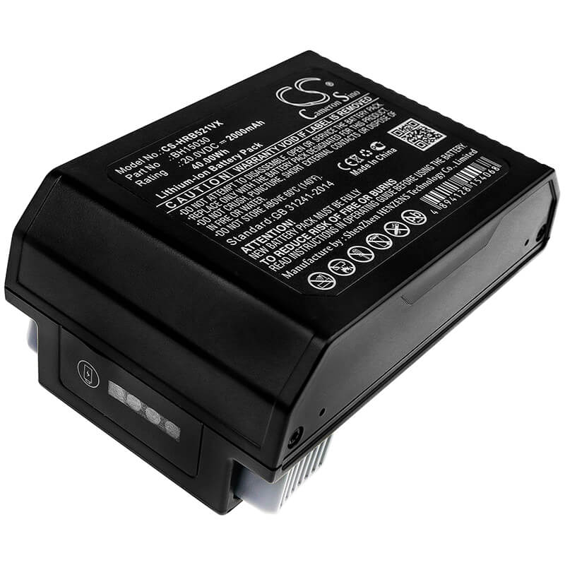 20.0V, 2000mAh, Li-ion Battery fits Hoover, B07q3shzl3, B07q6zhx5r, 40Wh