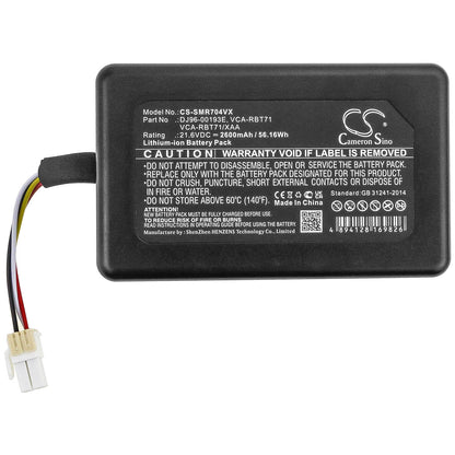 21.6V, 2600mAh, Li-ion Battery fits Samsung, Powerbot R7040, R1am7010uw / Aa, 56.16Wh