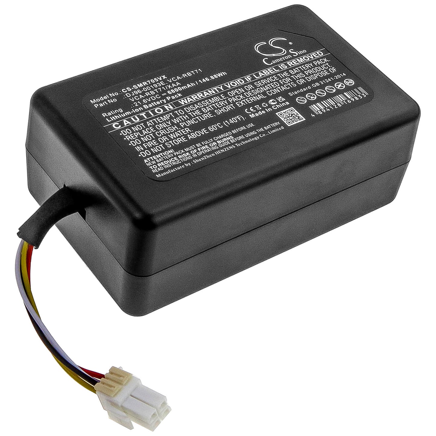 21.6V, 6800mAh, Li-ion Battery fits Samsung, Powerbot R7040, R1am7010uw / Aa, 146.88Wh