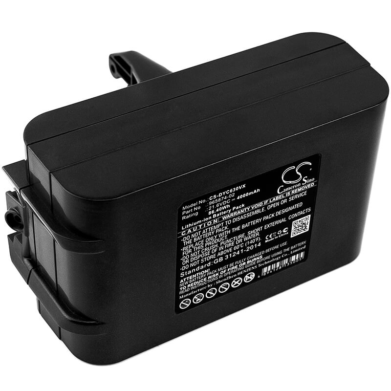 21.6V, 4000mAh, Li-ion Battery fits Dyson, Absolute, Dc58, 86.4Wh
