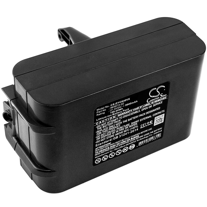 21.6V, 5000mAh, Li-ion Battery fits Dyson, Absolute, Dc58, 108Wh