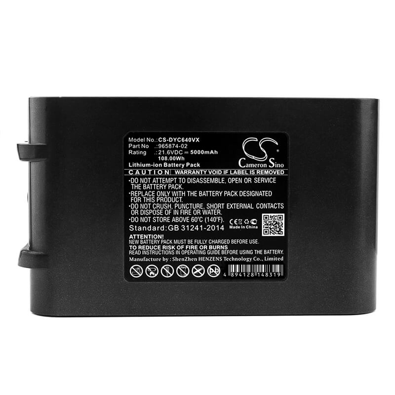 21.6V, 5000mAh, Li-ion Battery fits Dyson, Absolute, Dc58, 108Wh
