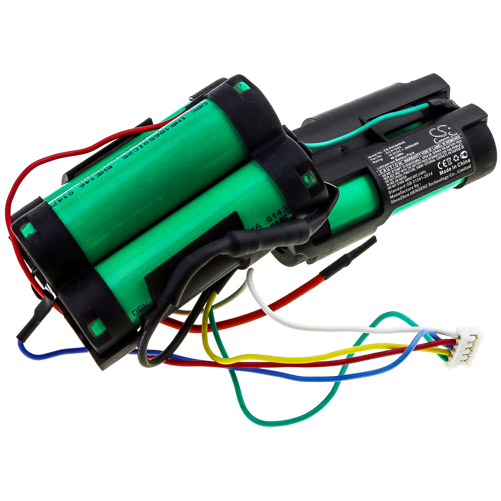 18.5V, 2500mAh, Li-ion Battery fits Philips, Fc6168, Fc6169, 46.25Wh
