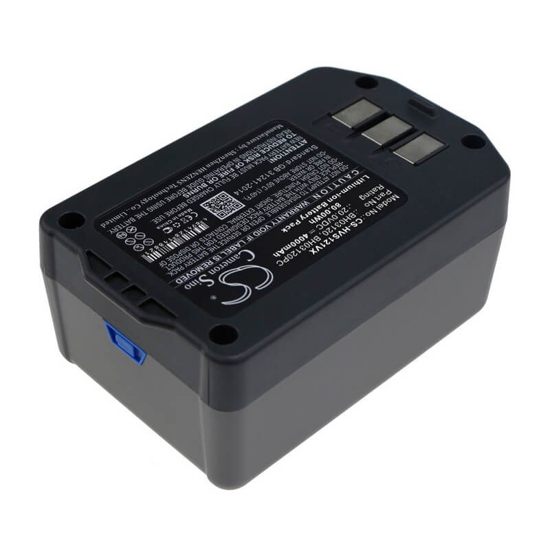 20.0V, 4000mAh, Li-ion Battery fits Hoover, 7350204042, Air Cordless 20 Volt Upright V, 80Wh