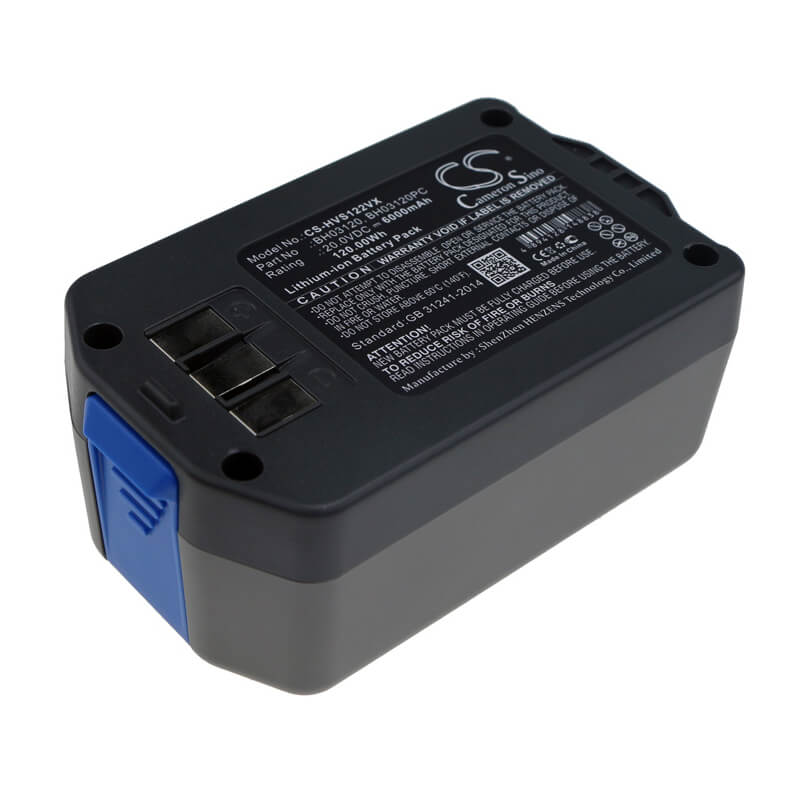 20.0V, 6000mAh, Li-ion Battery fits Hoover, 7350204042, Air Cordless 20 Volt Upright V, 120Wh