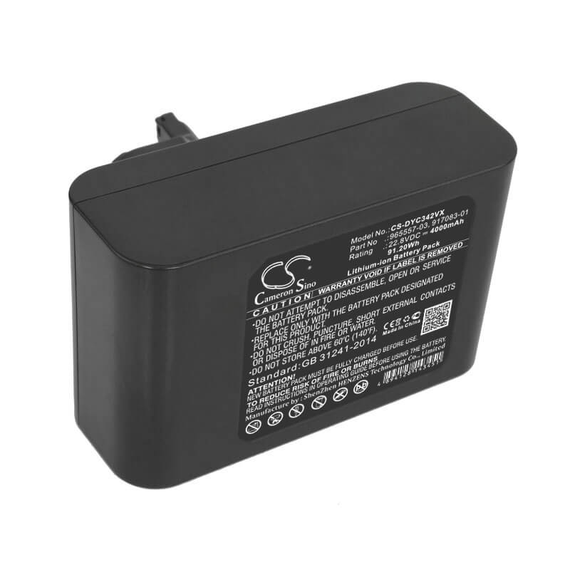 22.8V, 4000mAh, Li-ion Battery fits Dyson, Dc31 Animal, Dc34, 91.2Wh