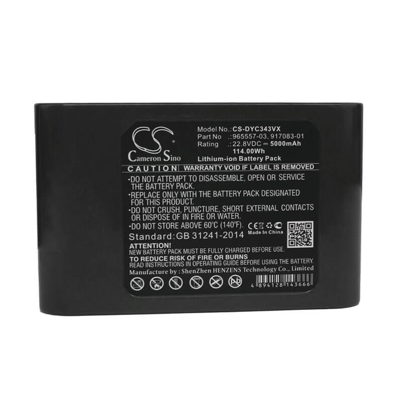 22.8V, 5000mAh, Li-ion Battery fits Dyson, Dc31 Animal, Dc34, 114Wh