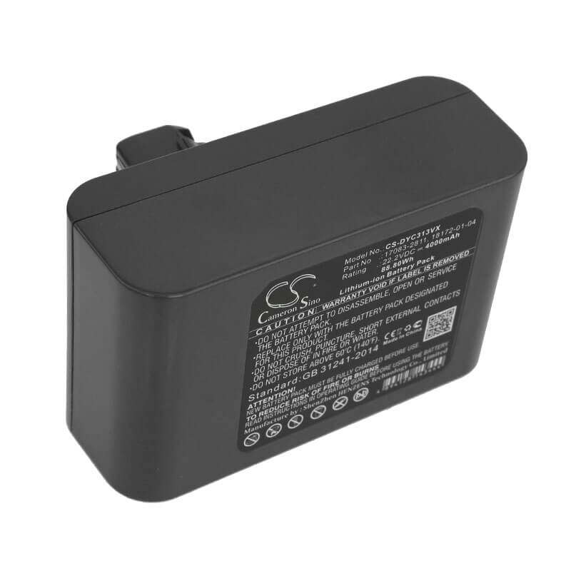 22.2V, 4000mAh, Li-ion Battery fits Dyson, Dc31, Dc31 Animal, 88.8Wh