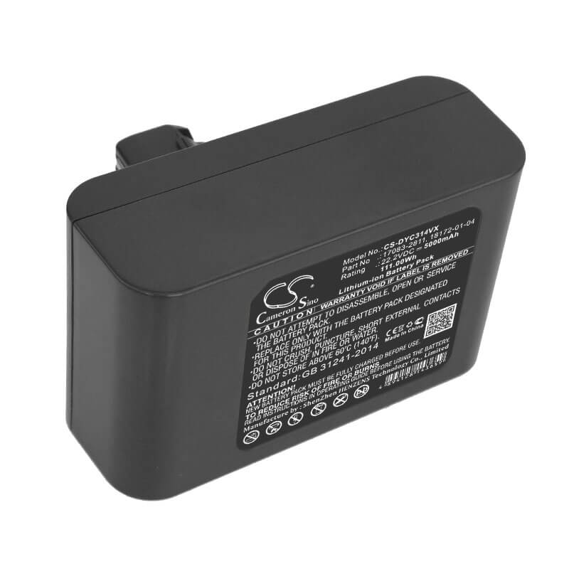 22.2V, 5000mAh, Li-ion Battery fits Dyson, Dc31, Dc31 Animal, 111Wh
