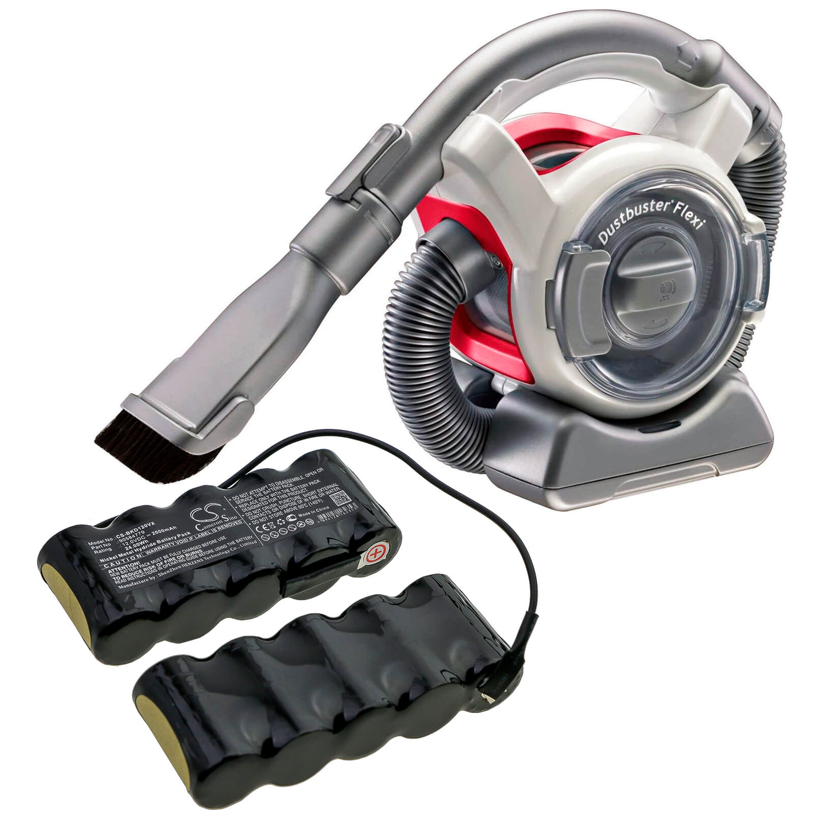 12.0V, 2000mAh, Ni-MH Battery fits Black&decker, Flexi Pd1080 H2, Pd1200 H1, 24Wh