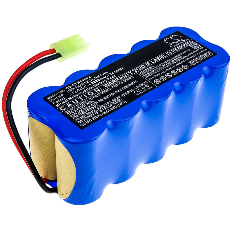 12.0V, 2000mAh, Ni-MH Battery fits Rowenta, Rh5488, Rh8460wh / A 9-0, 24Wh