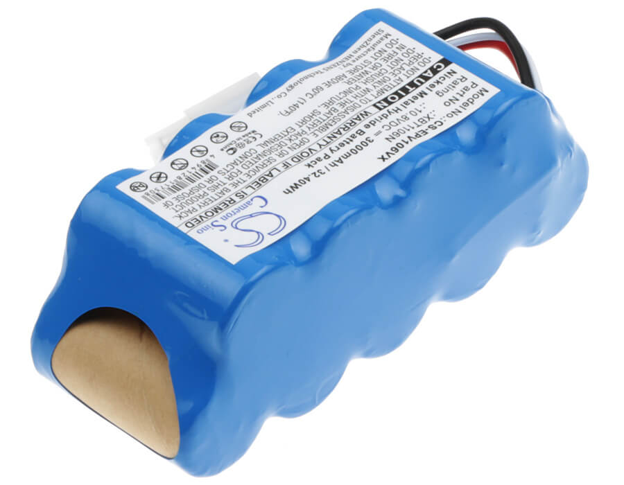 10.8V, 3000mAh, Ni-MH Battery fits Shark, Navigator Sv116n Freestyle, Sv1106n, 32.4Wh