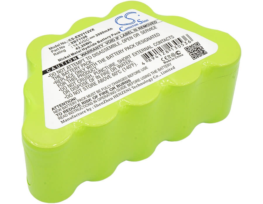 14.4V, 3000mAh, Ni-MH Battery fits Euro Pro, Navigator Freestyle Pro, Sv1106, 43.2Wh