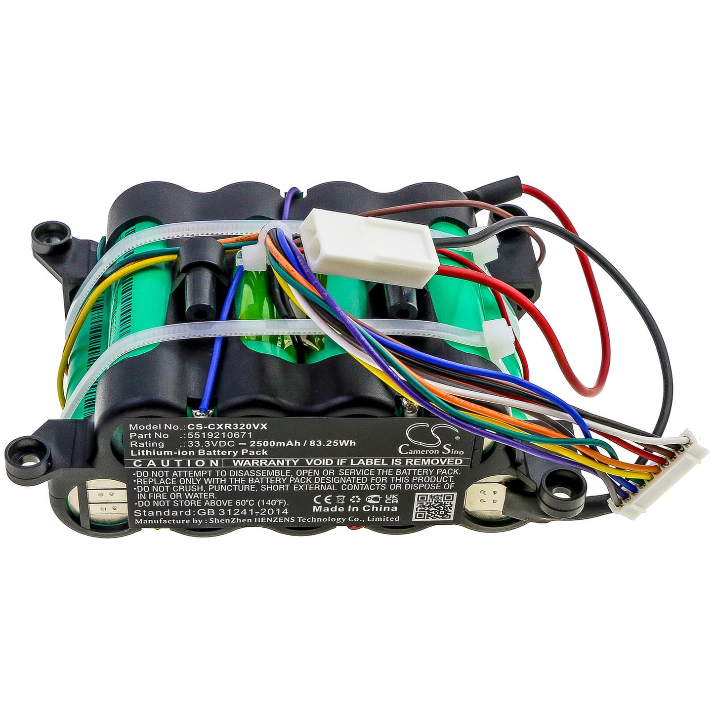 33.3V, 2500mAh, Li-ion Battery fits Delonghi, Colombina Xlr32, Colombina Xlr32led.bk, 83.25Wh