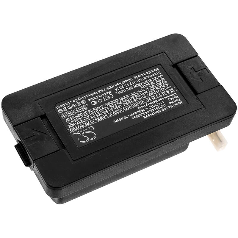 14.8V, 2600mAh, Li-ion Battery fits Hoover, Bh71000, Quest 1000, 38.48Wh