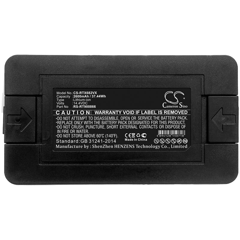 14.4V, 2600mAh, Li-ion Battery fits Rowenta, Explorer 20, Explorer 20 Rr682, 37.44Wh