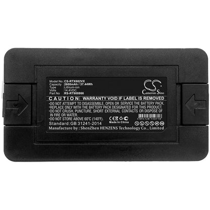 14.4V, 2600mAh, Li-ion Battery fits Rowenta, Explorer 20, Explorer 20 Rr682, 37.44Wh