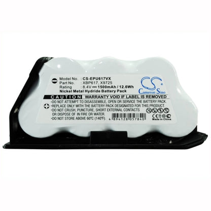 8.4V, 1500mAh, Ni-MH Battery fits Shark, Uv617, Uv647, 12.6Wh