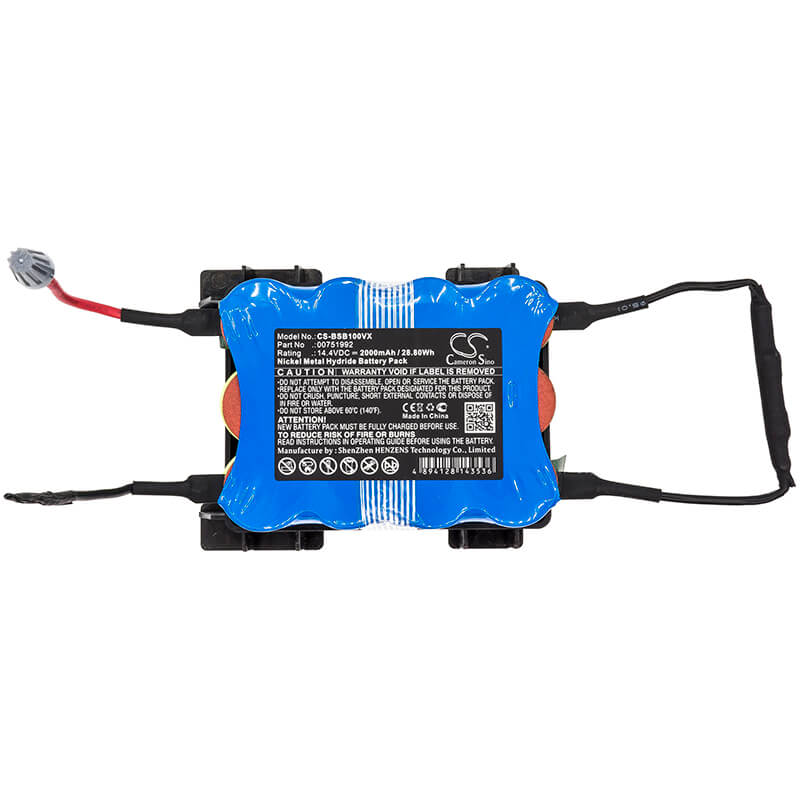 14.4V, 2000mAh, Ni-MH Battery fits Bosch, Bbhmove1/01, Bbhmove1/03, 28.8Wh