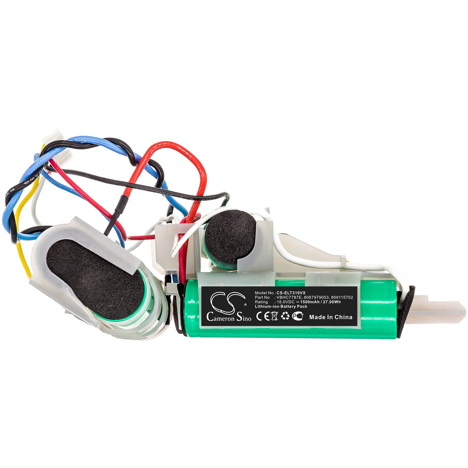 18.0V, 1500mAh, Li-ion Battery fits Electrolux, 900273706, 900273707, 27Wh