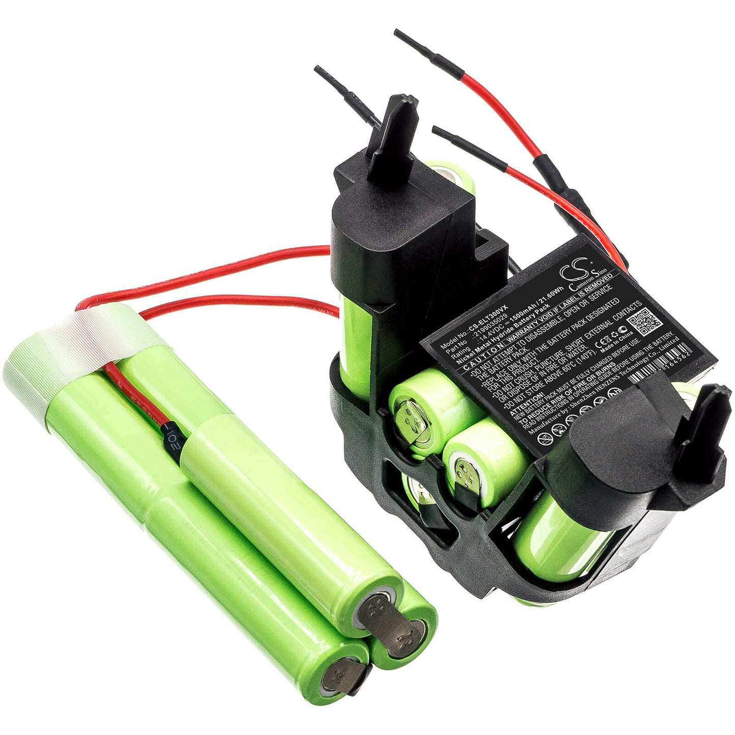 14.4V, 1500mAh, Ni-MH Battery fits Electrolux, 900273703, 900273705, 21.6Wh