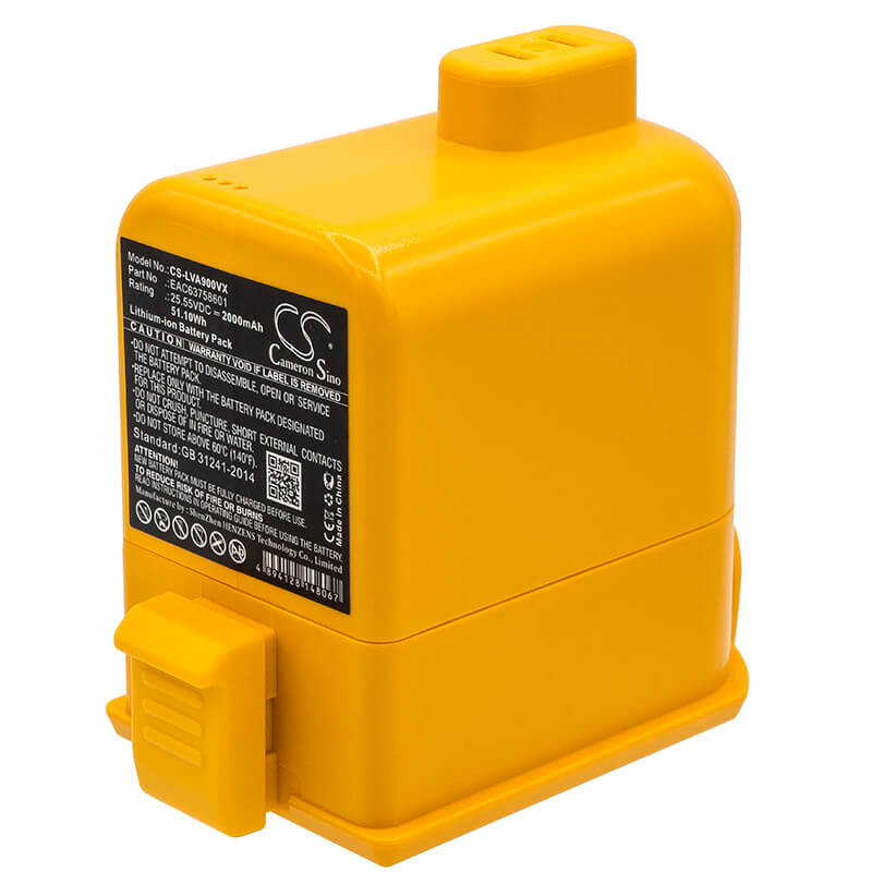 25.55V, 2000mAh, Li-ion Battery fits Lg, A9, A902rm, 51.1Wh