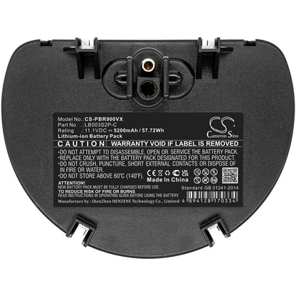 11.1V, 5200mAh, Li-ion Battery fits Water Tech, Pool Blaster Pro, Precision Li, 57.72Wh