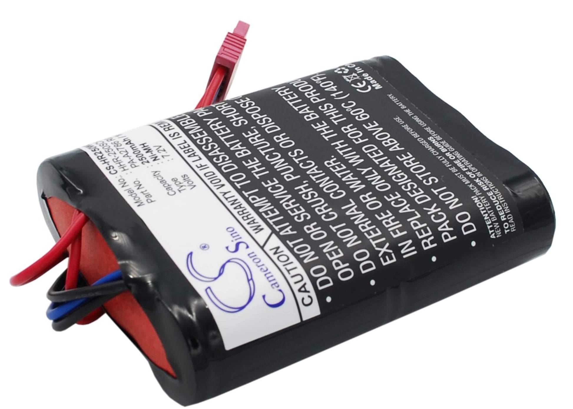 CS-HR250WC, Vehicle 7.2V, 2500mAh, Ni-MH Battery fits Panasonic, Hhr-250sch L2x3, Pa-a2786 R001-1b, 18Wh