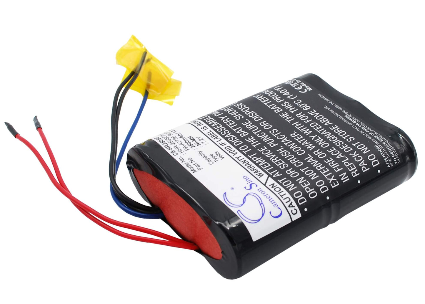 CS-HR250SC, Vehicle 7.2V, 2500mAh, Ni-MH Battery fits Panasonic, Hhr-250sch L2x3, Pa-a2786 R001-1b, 18Wh