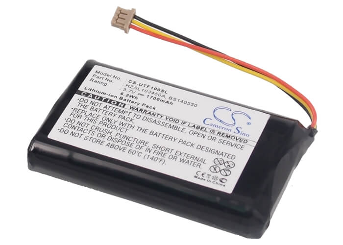 3.7V, 1700mAh, Li-ion Battery fits Utstarcom, F1000, F1000 Wifi, 6.29Wh