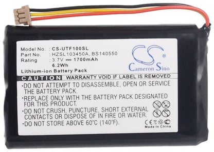 3.7V, 1700mAh, Li-ion Battery fits Utstarcom, F1000, F1000 Wifi, 6.29Wh