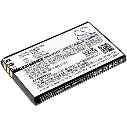 3.7V, 1100mAh, Li-ion Battery fits Unidata, Icw-1000g, 4.07Wh