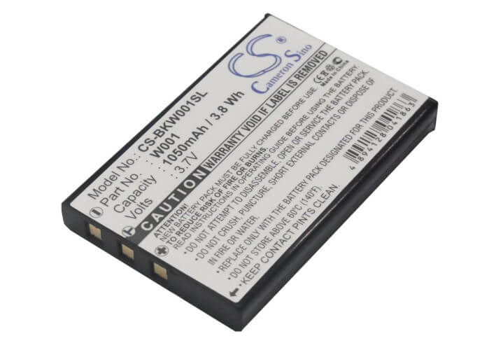 3.7V, 1050mAh, Li-ion Battery fits Smc, Skype Wifi Phone, 3.885Wh