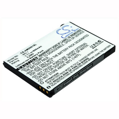 3.7V, 800mAh, Li-ion Battery fits Amoi, Md-1, 2.96Wh