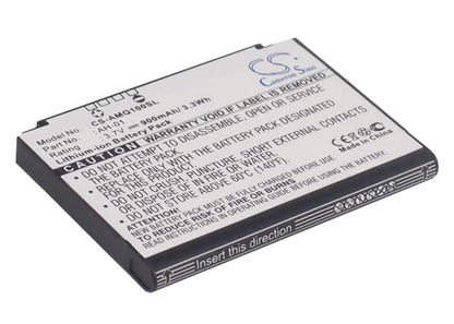 3.7V, 900mAh, Li-ion Battery fits Amoi, Inq1, Inq-1, 3.33Wh