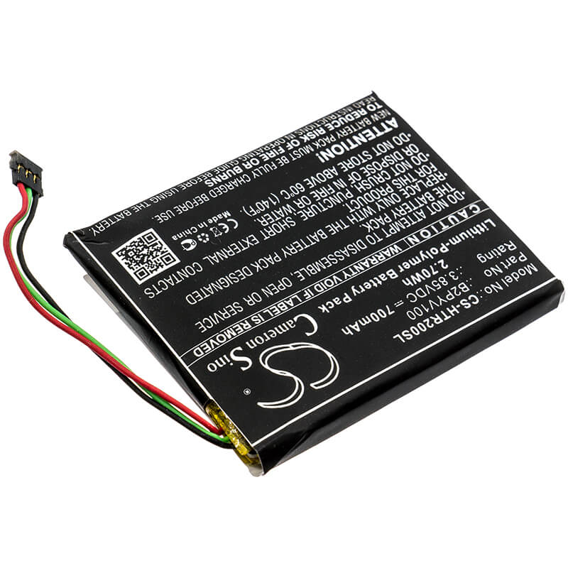 3.85V, 700mAh, Li-Polymer Battery fits Htc, Vive Tracker, 2.695Wh