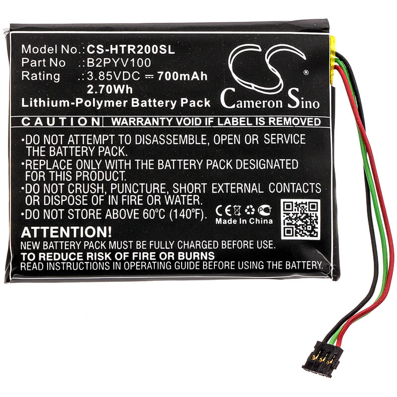 3.85V, 700mAh, Li-Polymer Battery fits Htc, Vive Tracker, 2.695Wh