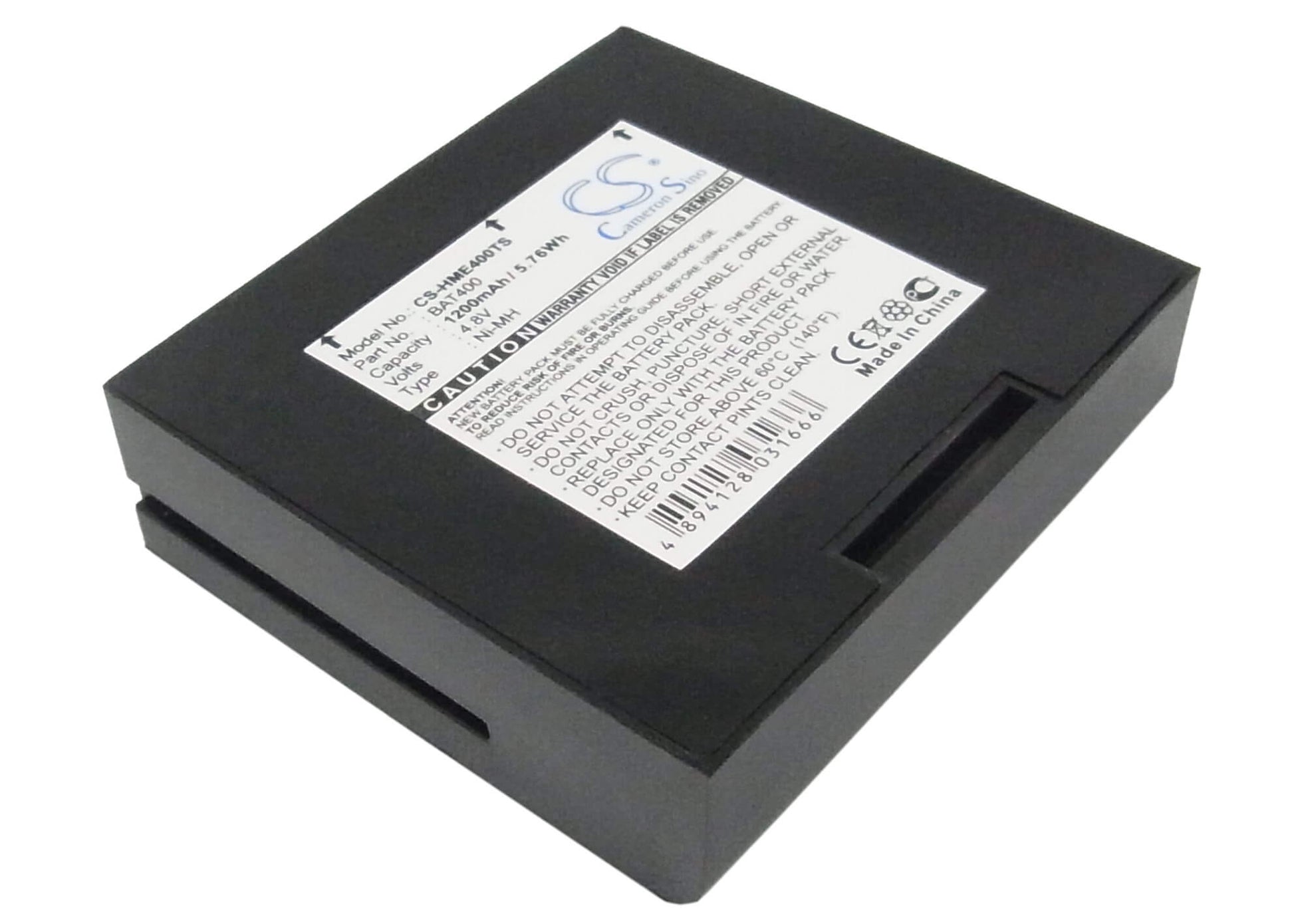4.8V, 1200mAh, Ni-MH Battery fits Hme, 400, 430, 5.76Wh