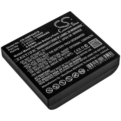 4.8V, 2000mAh, Ni-MH Battery fits Hme, Bp800 Beltpack, 9.6Wh